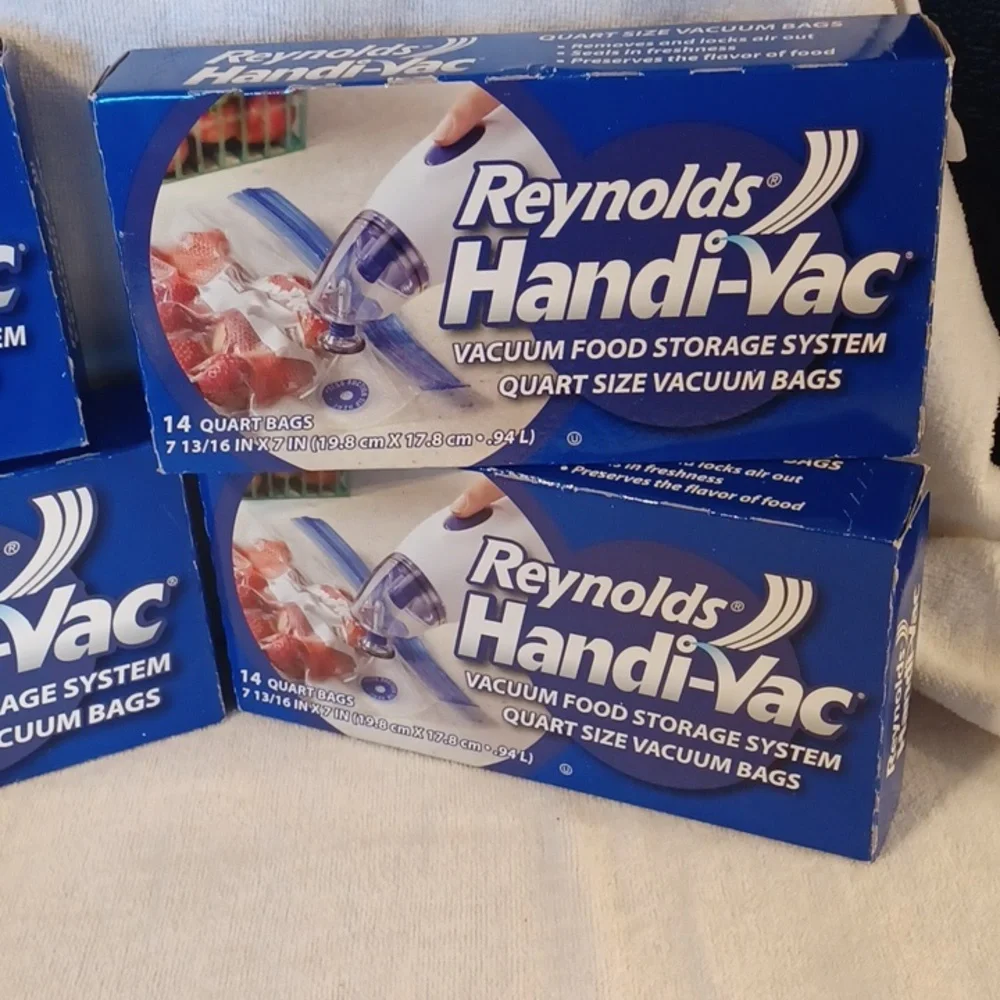 Reynolds Handi-Vac Vacuum Food Storage Vacuum Bags Qt And Gallon